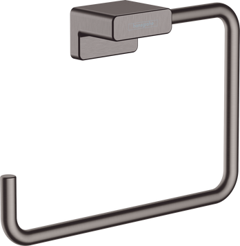 Держатель полотенец в виде кольца HANSGROHE ADDSTORIS 41754340, черный матовый хром 93183 фото