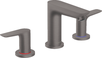 Смеситель на три отверстия с донным клапаном HANSGROHE TALIS E 71733340, черный матовый хром 800004221 фото