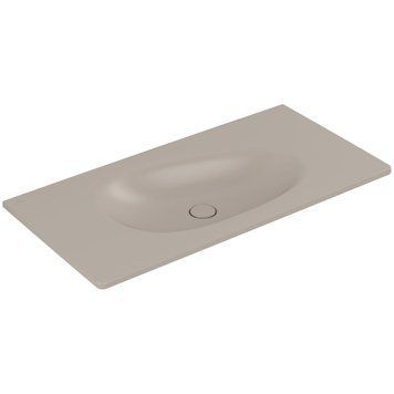 Умивальник накладний VILLEROY & BOCH ANTAO 4A76A3AM, 100x50см, без переливу, без отвору під змішувач, Ceramic Plus, бежевий 800005870 фото