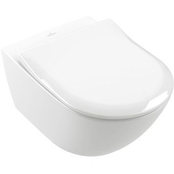 Унитаз VILLEROY & BOCH SUBWAY 3.0 4670T0RW, 37x56см CeramicPlus, белый матовый 800005720 фото