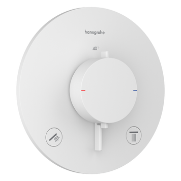 Смеситель скрытого монтажа HANSGROHE ECOSTAT COMFORT 33715700, білий матовий 100545 фото