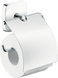 Тримач туалетного паперу з кришкою HANSGROHE PURAVIDA 41508000 13638 фото 1