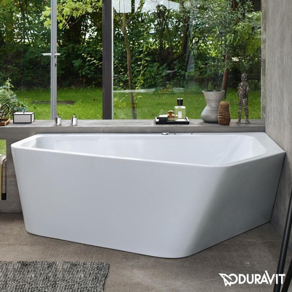 Ванна акриловая DURAVIT PAIOVA 5 760395000CP1000, 177x130 угловая правосторонняя с бесшовной панелью 800005911 фото