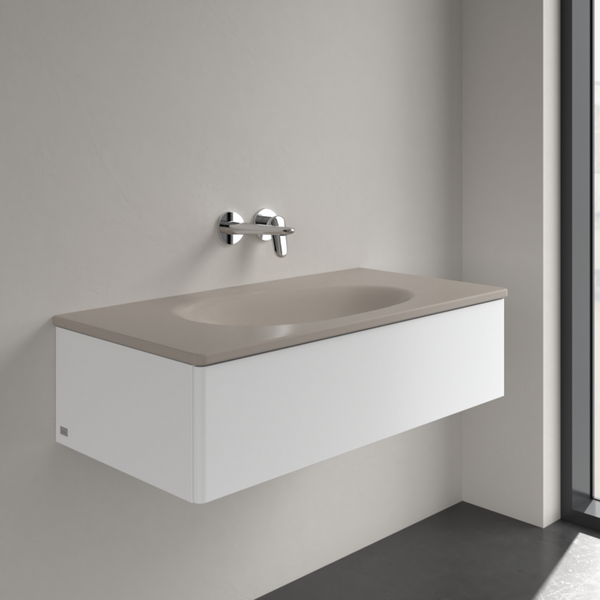 Умывальник накладной VILLEROY & BOCH ANTAO 4A76A3AM, 100x50см, без перелива, без отверстия под смеситель, Ceramic Plus, бежевый 800005870 фото