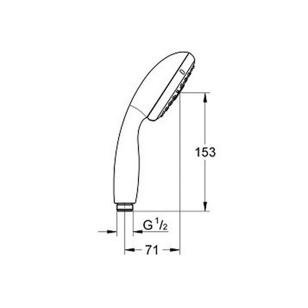 Лейка ручного душа GROHE TEMPESTA NEW 28419002 61867 фото