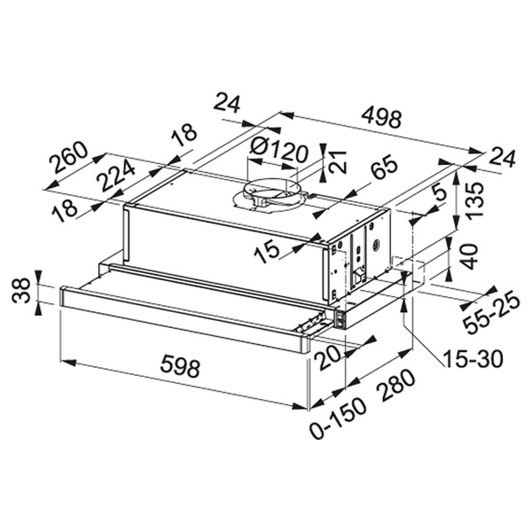 Витяжка кухонна FRANKE SMART FSM 601 BK/GL 315.0489.958, чорний 800006311 фото