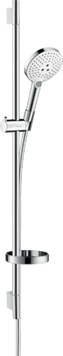 Душевой набор с душевой штангой и мыльницей HANSGROHE RAINDANCE SELECT 26633400, хром с белым 800003821 фото