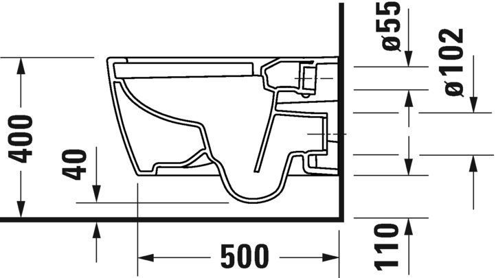 Унітаз підвісний DURAVIT BENTO STARCK BOX 2593099000, 370 x 570 мм, білий матовий 800006061 фото