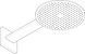 Верхний душ 300 1jet AXOR SHOWER SOLUTIONS 35300000, с держателем 73523 фото 3