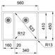 Кухонна мийка FRANKE BOX BXX 260/160-34-16 127.0369.916, нержавіюча сталь 800006961 фото 2