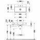 Умывальник подвесной DURAVIT DURASQUARE 2356600041, 60х40 800006011 фото 2