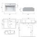Умывальник накладной с переливом NIC DESIGN SEMPLICE 1384001, белый глянец 99382 фото 2