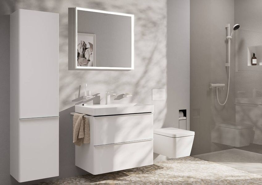 Смеситель для раковины только для холодной воды HANSGROHE TECTURIS E 73013700, белый матовый 800004171 фото