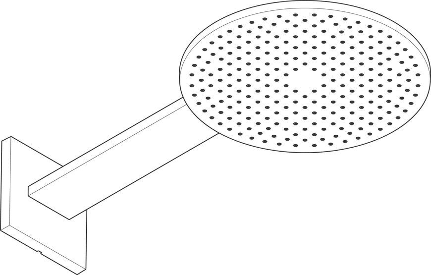 Верхний душ 300 1jet AXOR SHOWER SOLUTIONS 35300000, с держателем 73523 фото