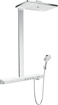 Душевая система с термостатом HANSGROHE RAINMAKER SELECT 27029400, хром с белым 800003722 фото