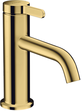 Смеситель для раковины AXOR ONE 48001990, однорычажный, 70 с рычаговой рукояткой, с донным клапаном, золото 800005501 фото