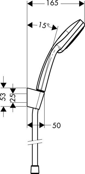 Гарнітур душовий HANSGROHE CROMA 100 27594000 12970 фото