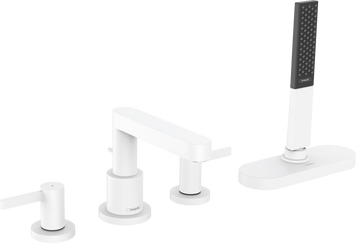Смеситель на борт ванны HANSGROHE FINORIS 76444700, белый матовый 96924 фото