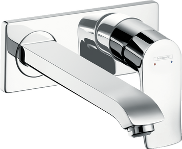 Смеситель для раковины настенный с длинным изливом HANSGROHE METRIS 31086000 24717 фото