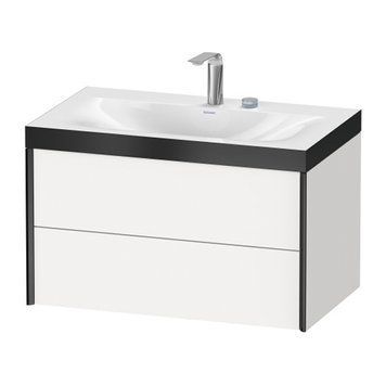 Умывальник мебельный с подвесной тумбочкой c-bonded в комплекте DURAVIT XVIU XV4615EB218P 800006162 фото