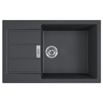 Кухонная мойка FRANKE SIRIUS 2.1 S2D 611-78 XL 143.0621.335, чёрный 800006712 фото