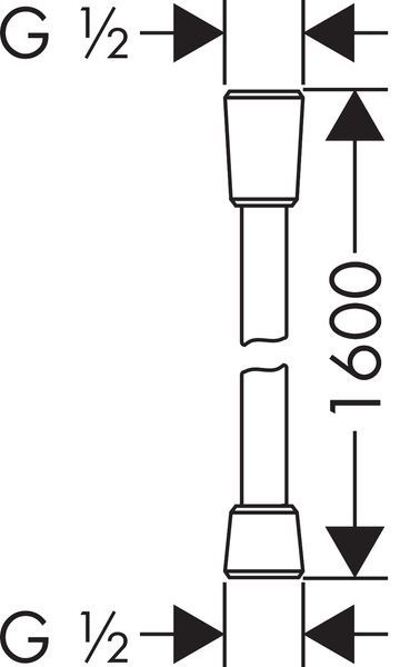 Душовий шланг AXOR 28626000, 1.60 м 63631 фото