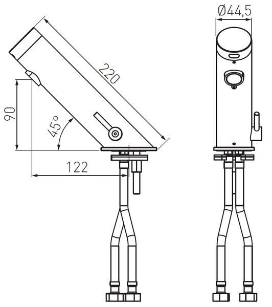 Смеситель для умывальника сенсорный FERRO MISTRAL SENSOR BBB111, хром 80000002700 фото