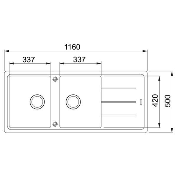 Кухонная мойка FRANKE BASIS BFG 621 114.0676.259, светло-бежевый 800006962 фото