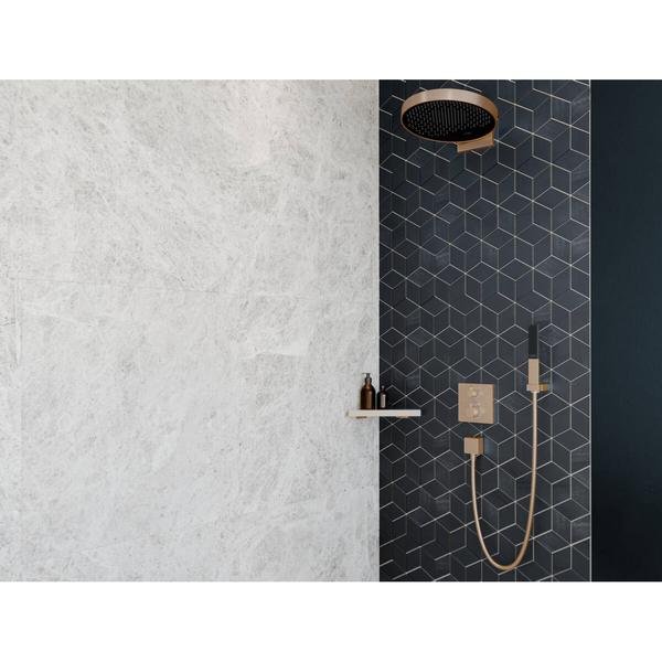 Лейка верхнего душа круглая HANSGROHE RAINFINITY, бронза сатин 82468 фото