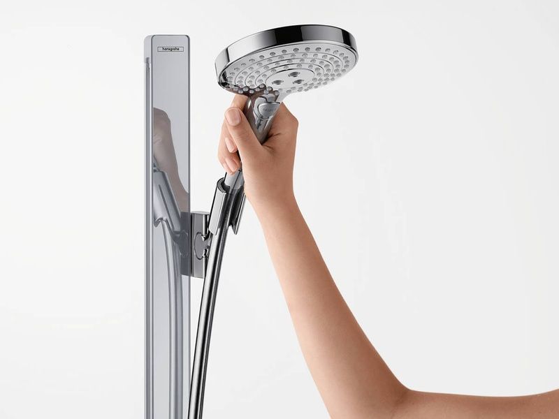 Душовий набір із душовою штангою та мильницею HANSGROHE RAINDANCE SELECT 27649400, хром з білим 800003822 фото