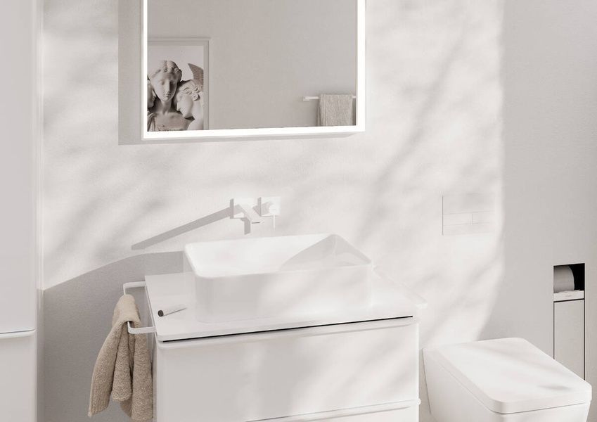 Смеситель для раковины скрытого монтажа HANSGROHE TECTURIS E 73051700, белый матовый 94866 фото