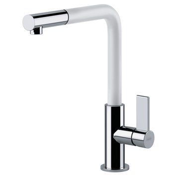 Кухонный смеситель FRANKE NEPTUNE EVO 115.0373.944, хром с белым 800007013 фото