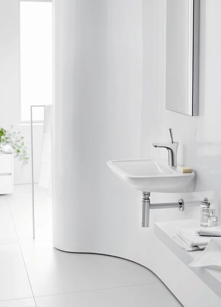 Змішувач для раковини HANSGROHE PURAVIDA 15075400, хром з білим 13630 фото