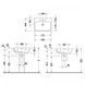 Умывальник подвесной DURAVIT ME BY STARCK 2335600000, 60х46 800006013 фото 2