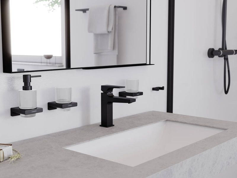 Двойной крючок HANSGROHE ADDSTORIS 41755140, бронза сатин 85182 фото