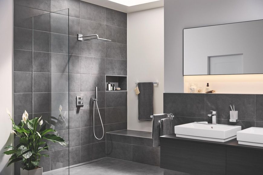 Душевая система со смесителем скрытого монтажа GROHE CUBE 34868000 95064 фото