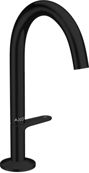 Смеситель для раковины Select 170 AXOR ONE 48020670, с донным клапаном Push-Open, черный 86393 фото
