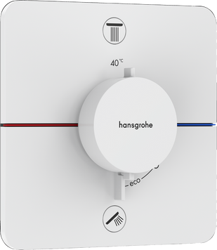 Смеситель скрытого монтажа по термостату HANSGROHE SHOWER SELECT COMFORT Q 15583700, белый матовый 94639 фото