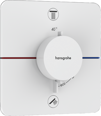 Змішувач прихованого монтажу за термостатом HANSGROHE SHOWER SELECT COMFORT Q 15583700, білий матовий 94639 фото