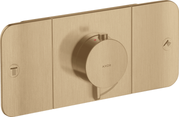 Термостат для 2 потребителей AXOR ONE 45712140, скрытого монтажа, бронза 62767 фото