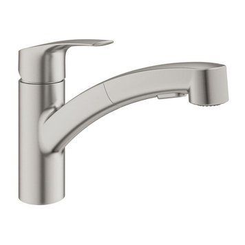 Смеситель для умывальника GROHE EUROSMART 30305DC1, сталь 86927 фото