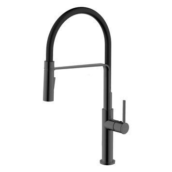 Смеситель для кухни IMPRESE BOA f03401410US, черный матовый 93078 фото
