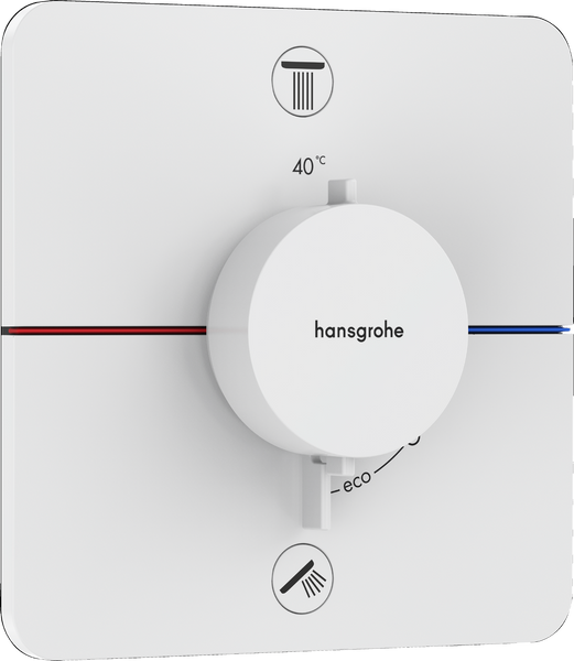 Змішувач прихованого монтажу за термостатом HANSGROHE SHOWER SELECT COMFORT Q 15583700, білий матовий 94639 фото