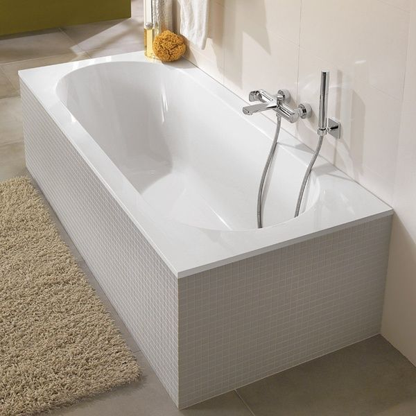 Ванна квариловая VILLEROY & BOCH OBERON UBQ160OBE2V-01, 160x75, белый 39627 фото