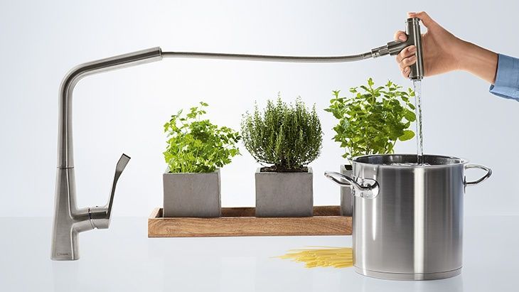 Змішувач для кухонної мийки HANSGROHE METRIS 14834000 57647 фото