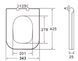 Сиденье для унитаза slim slow-closing IMPRESE KUBIK c06810233TW(3) 97546 фото 2