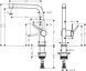Смеситель для кухонной мойки HANSGROHE TALIS M54 72840340, черный матовый хром 800003924 фото 2