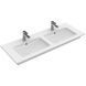 Умивальник накладний подвійний VILLEROY & BOCH VENTICELLO 4111DL01, 130x50, білий 50385 фото 1