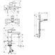 Набор смесителей 3 в 1 HANSGROHE VERNIS 71561222, черный матовый 95719 фото 2