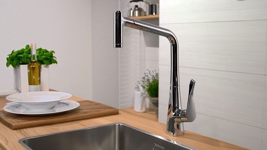 Змішувач для кухонної мийки HANSGROHE METRIS 14834000 57647 фото